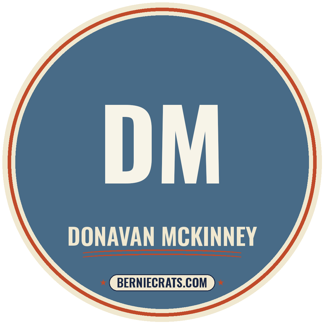 Donavan McKinney illustration — BernieCrats.com