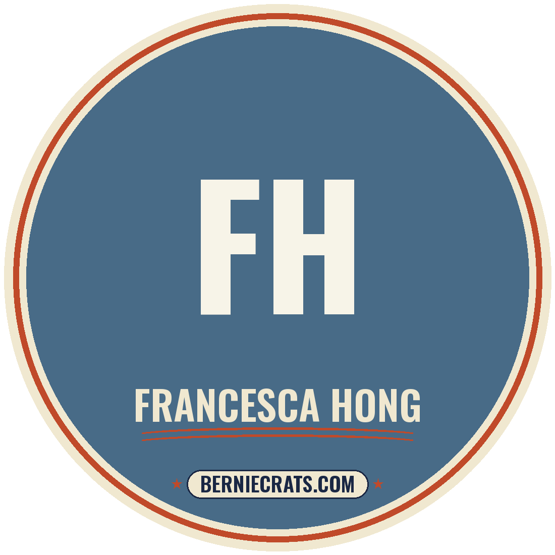 Francesca Hong illustration — BernieCrats.com