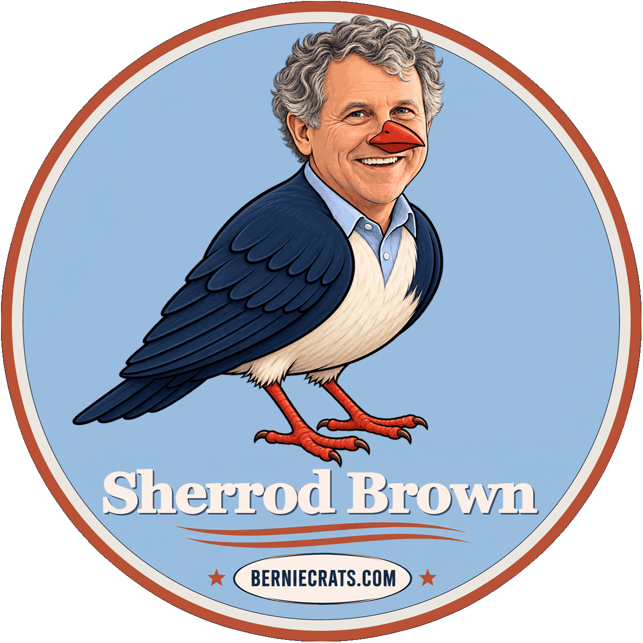 Sherrod Brown illustration — BernieCrats.com